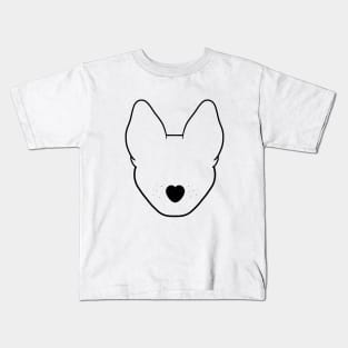 SHepherd Dog Outline Kids T-Shirt